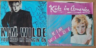 KIM WILDE LOT OF 2 USAx 7" SINGLES FREE POSTAGE