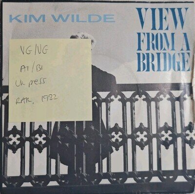 Kim Wilde View From A Bridge Vinyl Record VG/VG RAK 342 1982