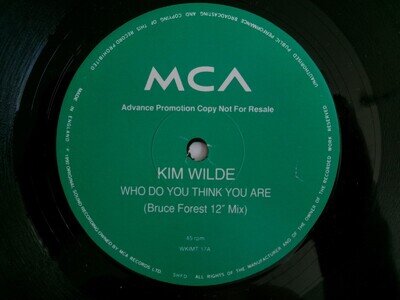 KIM WILDE WHO DO YOU THINK YOU ARE MCA WKIMT 17 GARAGE HOUSE PROMO