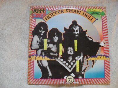 KISS Hotter Than Hell Vinyl LP - 1st UK Press - 1977 Casablanca Cal 2007 - VG/G