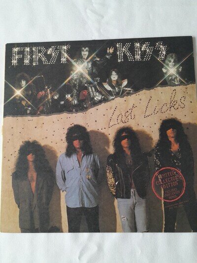 Kiss First Kiss Last Licks Vinyl Album Limited Edition US Promo Copy Gold Stamp