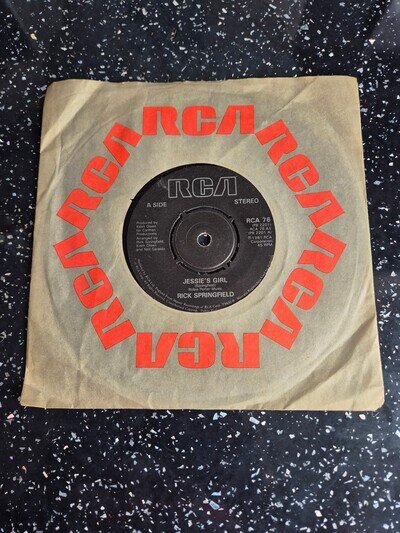 Rick Springfield Jessies Girl 7 Inch Vinyl RCA 76