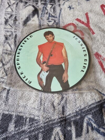 Rick Springfield Jessie’s Girl 10” Picture Disc RCA 1983 Vinyl