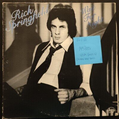 Rick Springfield Wait For Night Vinyl Record VG/VG CHL-515 1976