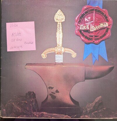Rick Wakeman Myths & Legends Vinyl Record VG/G+ AMLH64515 1975