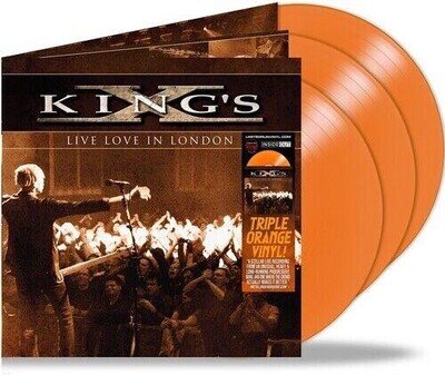 KING'S X: LIVE LOVE IN LONDON - ORANGE - LP vinyl *BRAND NEW*