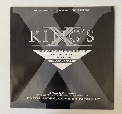 VERY LIMITED 12” PROMO, of ‘4 TRACK SAMPLER’ By KINGS X. 1990