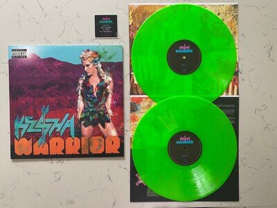 Kesha / Ke$ha - Warrior - Hot Neon Green Vinyl LP - Webstore Exclusive Near Mint