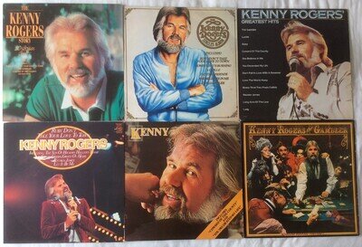 Kenny Rogers ● 6 x Vinyl LP's ● Story-Singles Album-GH-Ruby-Kenny-The Gambler