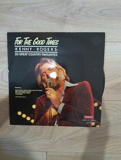 Kenny Rogers For the Good Times LP Vinyl Record UK Warwick 1987 20 Track Album