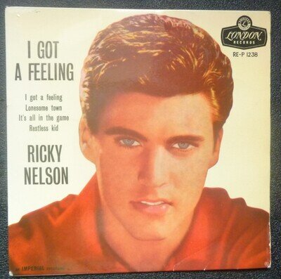 RICKY NELSON I GOT A FEELING LONDON EP RE-P 1238 FROM 1958 RARE