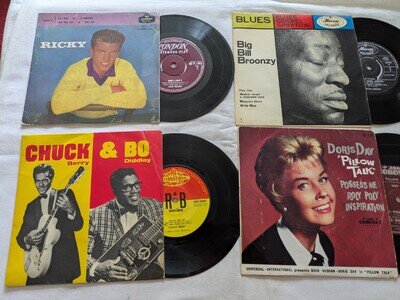 7" EP Collection ** RICKY NELSON, DORIS DAY, CHUCK & BO, BIG BILL BROONZY