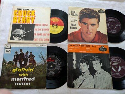 7" EP Collection **CHUCK BERRY, RICKY NELSON, THE EVERLY BROTHERS, MANFRED MANN