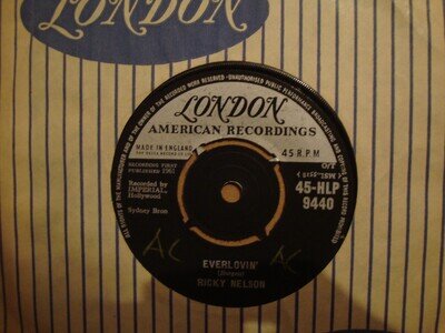 RICKY NELSON, EVERLOVIN', LONDON RECORDS 1961 EX