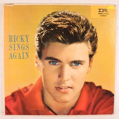 RICKY NELSON - RICKY SINGS AGAIN - 1959 US RELEASE - VINYL LP ALBUM MONO VG+/G+