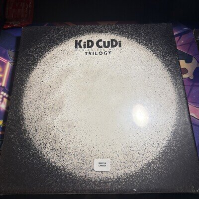 KID CUDI x KAWS Man On The Moon Trilogy Box Set 3x 2LP I II & III +Photos SEALED