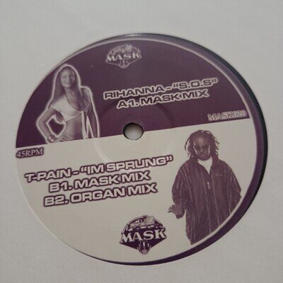 Rihanna T Pain S.O.S. I'm Sprung Mask Remixes 12" Speed Garage 4x4