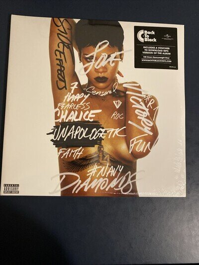 Rihanna ~ Unapologetic Double Album New And Sealed 180g Audiophile Back To Black
