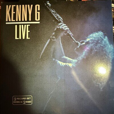 KENNY G "Kenny G Live" ALBUM 1989 GATEFOLD 2LP SET RARE* VG+/EX