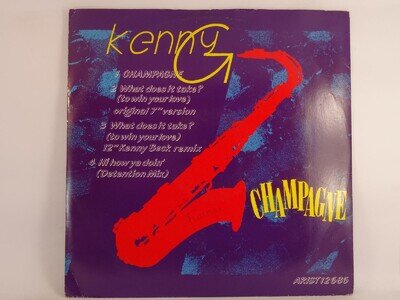 KENNY G CHAMPAGNE (10) 4 Track 12" Single including Picture Sleeve ARISTA