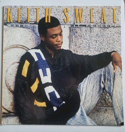 Keith Sweat - Make It Last Forever 1987 LP Album Record, Vinyl Is In NM Con