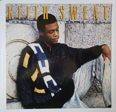Keith Sweat - Make It Last Forever 1987 LP Album Record Elektra, Vinyl Is NM Con