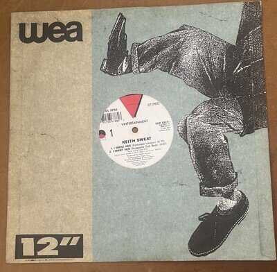 Keith Sweat I Want Her UK 12" vinyl EKR68T 1987 VGC