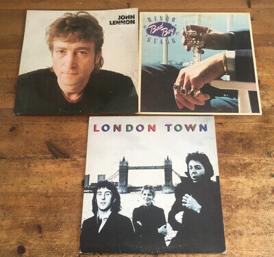 John Lennon, Paul McCartney, Ringo Starr. 3 Vinyl LPs. VG+/VG+/VG+. Offers?