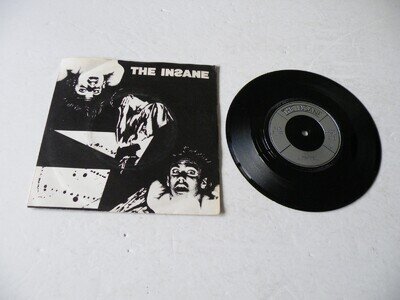 THE INSANE 'POLITICS' 45 UK RIOT CITY 1981 PICTURE SLEEVE PUNK