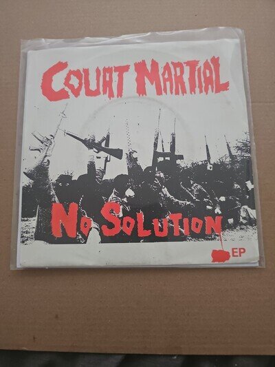 Court Martial No Solution EP Original 1982 UK 7" Riot City Records Riot 11