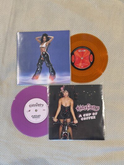 Katy Perry - Woman’s World/A Cup of Coffee/I Think I’m Ready: 7” Vinyl Bundle