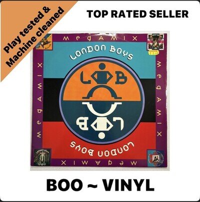 London Boys - Megamix - UK 12" Vinyl - 1989 - WEA Euro House VG+ / VG+