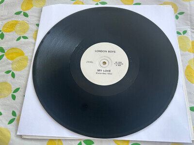 LONDON BOYS My Love UK 3-Track White Label PROMO 12" WEA Records