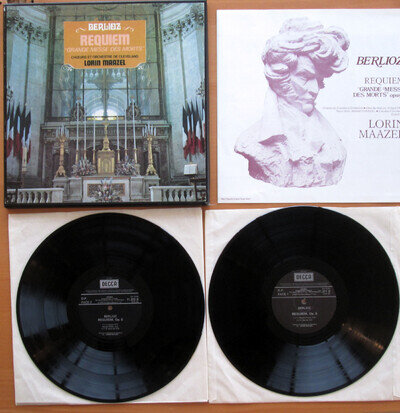 Berlioz Requiem Lorin Maazel 2xLP Stereo Box Set - DECCA 71371/72