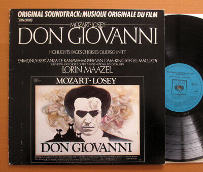 CBS 73888 Mozart Don Giovanni Original Soundtrack Lorin Maazel 1979 NM/VG Stereo