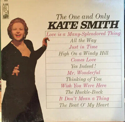 Kate Smith The One And Only NEAR MINT Kapp Records Vinyl LP