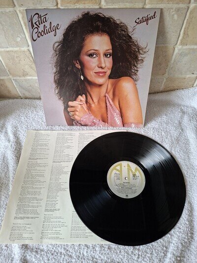 Rita Coolidge - Satisfied Vinyl LP TESTED EXCELLENT PLAYBACK 1979