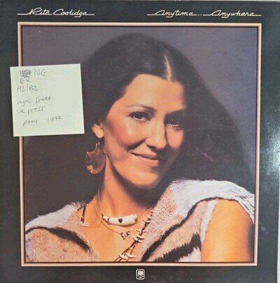 Rita Coolidge Anytime Anywhere Vinyl Record EX/VG AMLH64616 1977