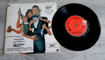 James Bond Vinyl Single Octopussy theme Rita Coolidge All Time High 1983 7” A&M