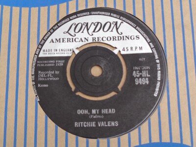 Ritchie Valens - Ooh, My Head - London 45