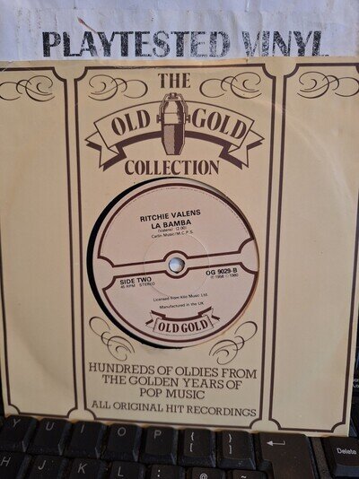 RITCHIE VALENS LA BAMBA / DONNA ROCK N ROLL UK 7" VG++ VINYL 45 SINGLE RECORD