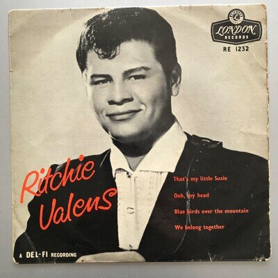 Ritchie Valens - Thant's My Little Suzie EP - London RE 1232 1959 UK Original