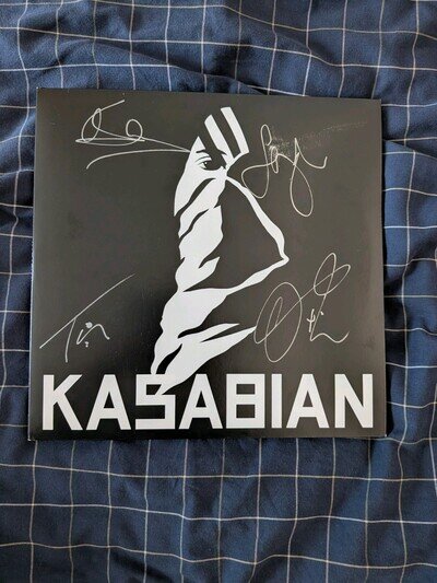 Kasabian Self Titled Kasabian Signed 2LP 12" Black Vinyl