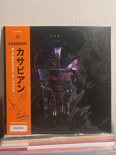 Kasabian The Alchemist's Euphoria Vinyl LP Orange Signed Assai Obi Edition New