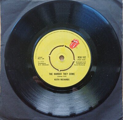 Keith Richards-Run Rudolph Run/The Harder They Come 7"Vinyl45