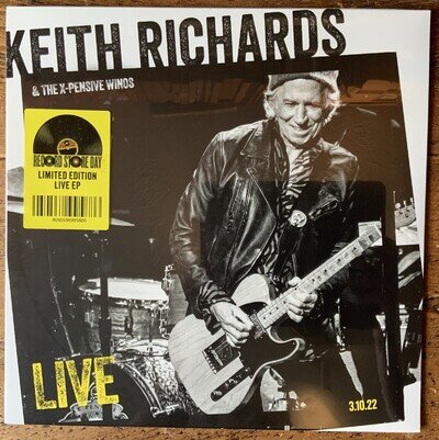 Keith Richards & the X-Pensive Winos Live 3/10/22 2025 RSD 12” LP Vinyl Sealed.