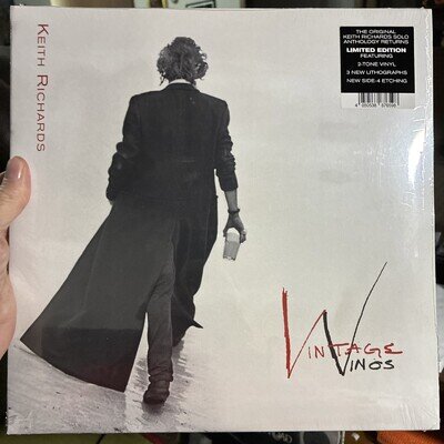 *NEW SEALED-Keith Richards-Vintage Vinos, 2x LTD ED. colored vinyl lp RSD 2023