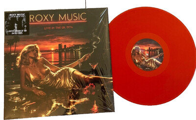 Roxy Music On Red Vinyl LP. Live In The UK 1974 ltd sealed new live