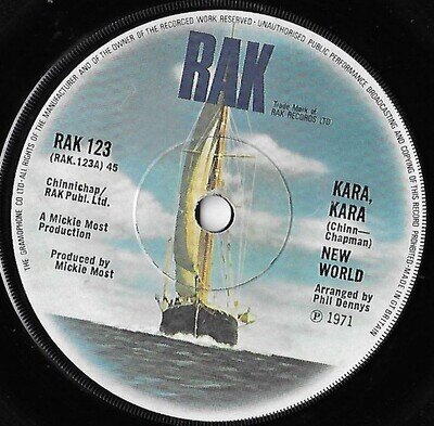 Kara, Kara / Lord Of The Dance / New World G+