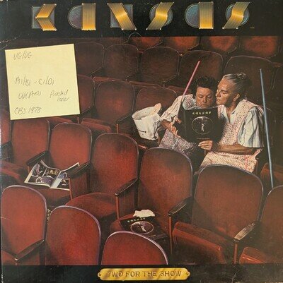 Kansas Two For the Show Vinyl Record VG/VG KIR88328 1978